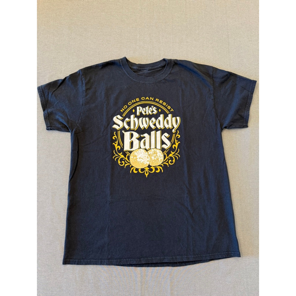 Christmas Tee Schweddy Balls Men's Size M black - Picture 5 of 7